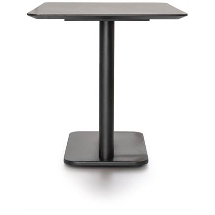 Coco Maison Brest bistrotafel marble light grey 120x75cm Zwart